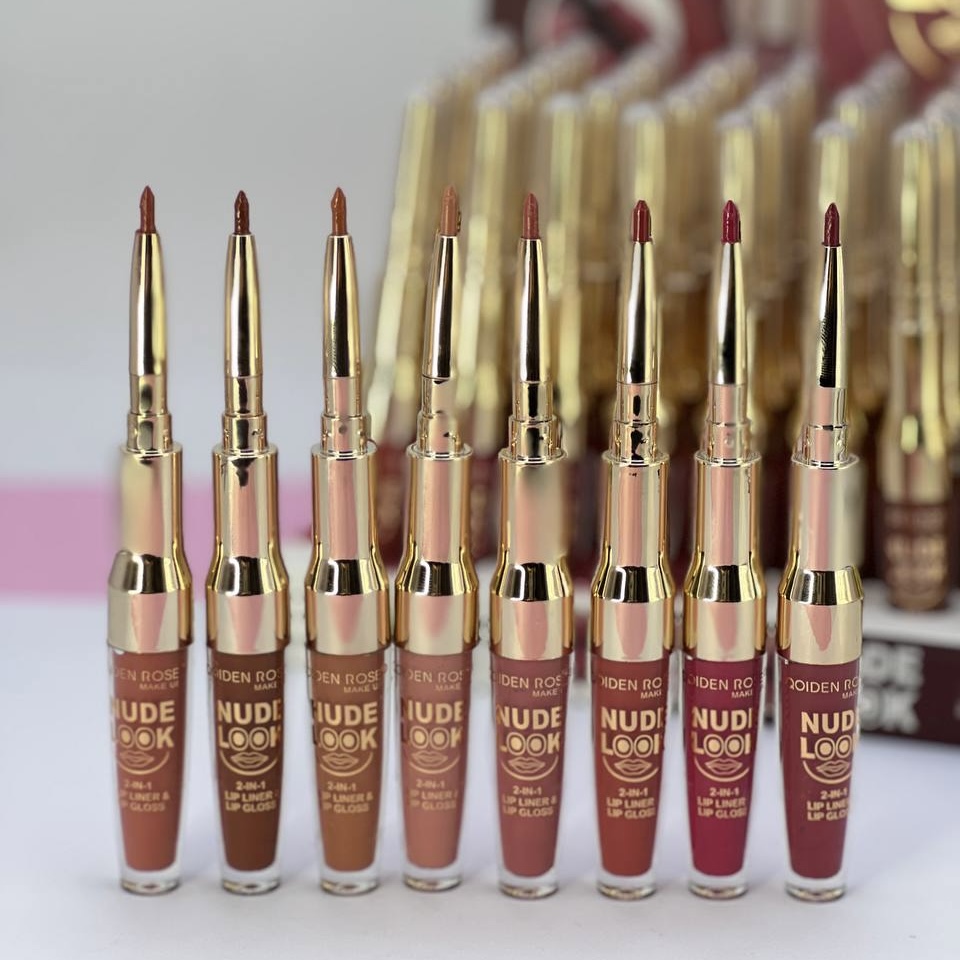 خط لب و رژ لب مایع دو طرفه کویدن رز QOIDEN ROSE