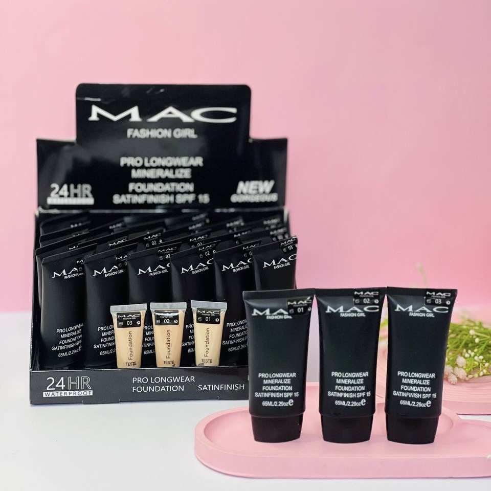 کرم پودر تیوپی مک MAC در 3 شماره