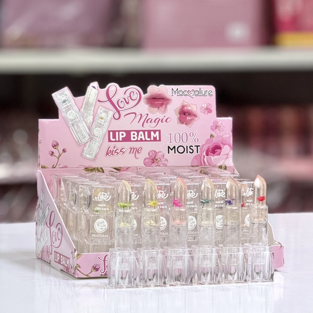 رژ لب حرارتی گلدار موکالر فروش بصورت عمده