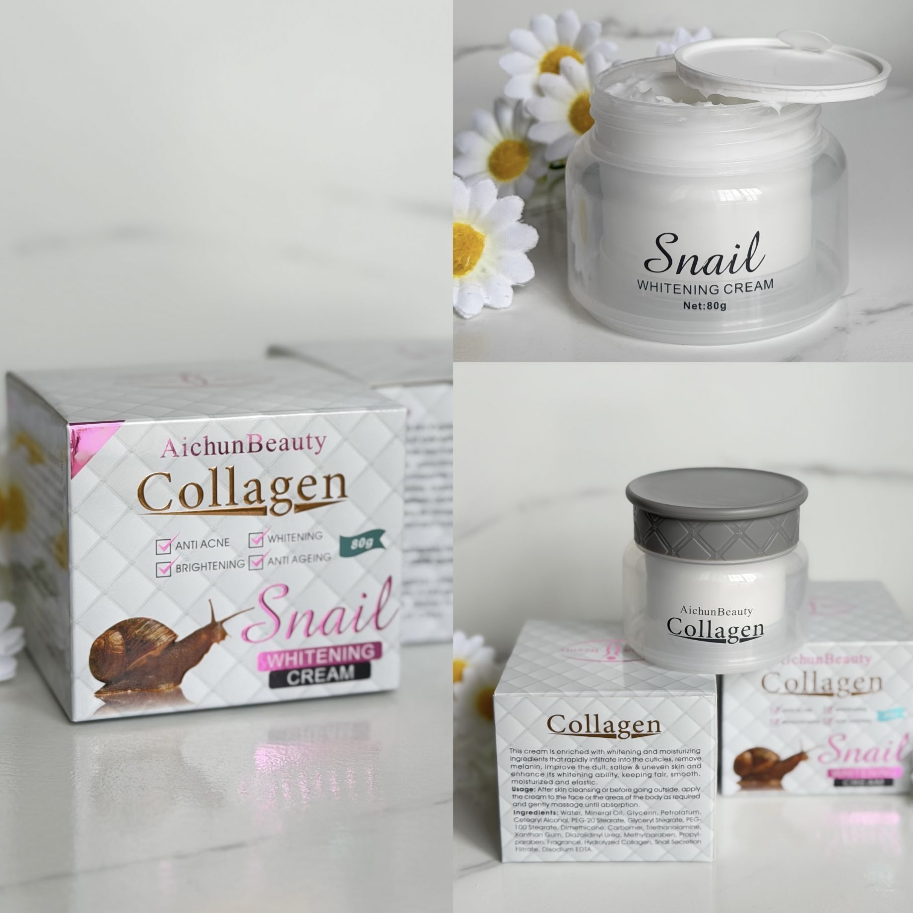 کرم کلاژن کاسه ای حلزون Collagen