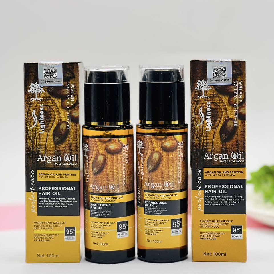 روغن مو آرگان بدون سولفات لایتنس LIGHTNESS اصل