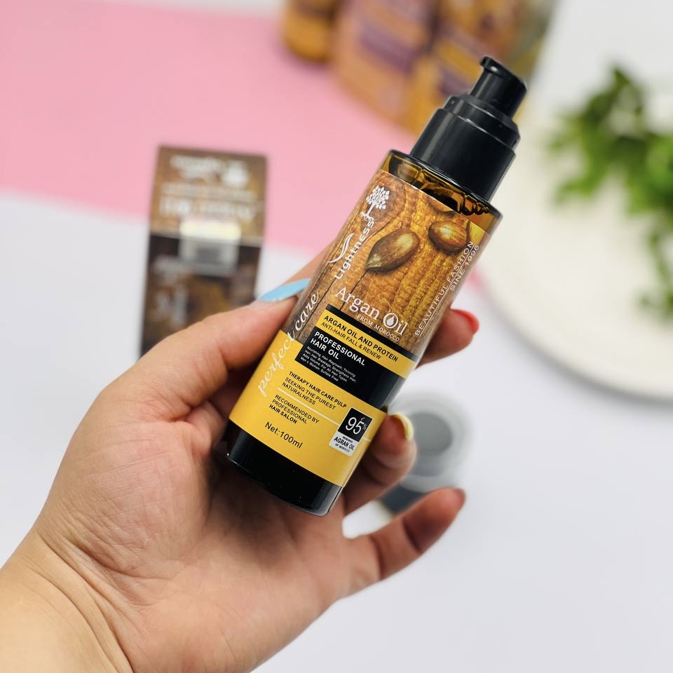 روغن مو آرگان بدون سولفات لایتنس LIGHTNESS اصل