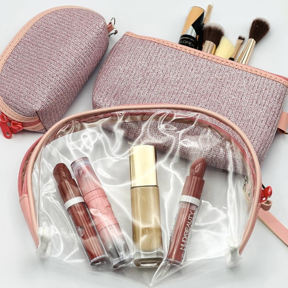 کیف آرایشی 3 تکه لمه