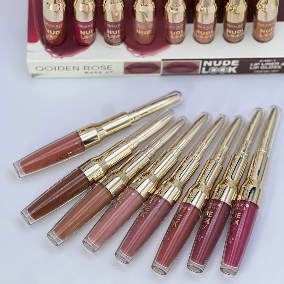 خط لب و رژ لب مایع دو طرفه کویدن رز QOIDEN ROSE