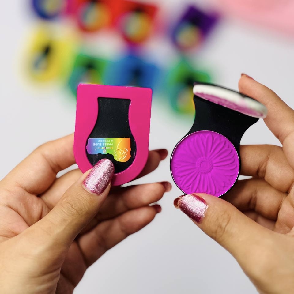 گچ مو سکه ای پد دار فانتزی رنگی ( پک 8 تایی )