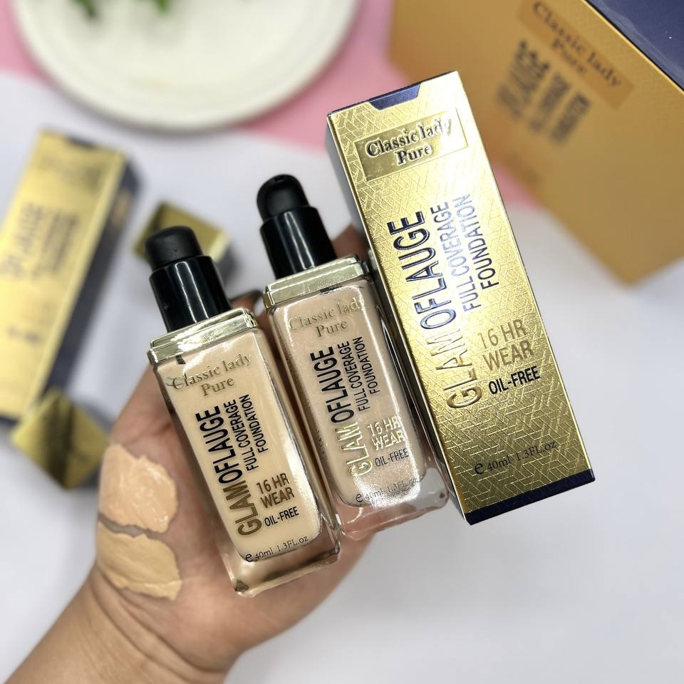 کرم پودر شیشه ای کلاسیک لیدی پیور CLASSIC LADY PURE