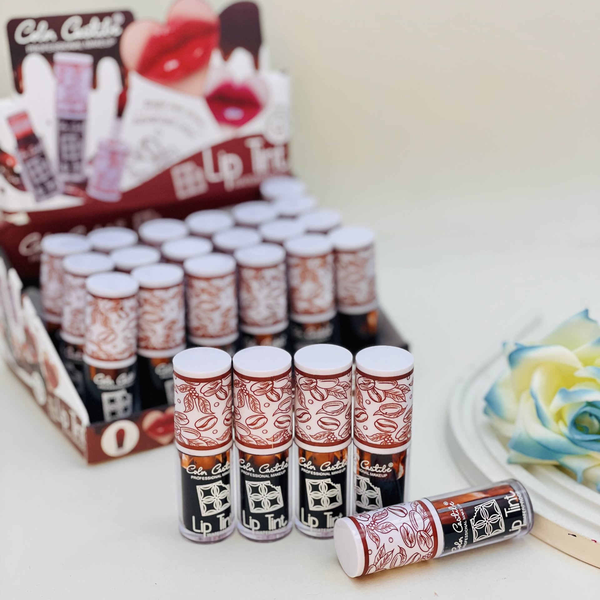 تینت لب قهوه ایی عمده کالر کاستر Color Castle